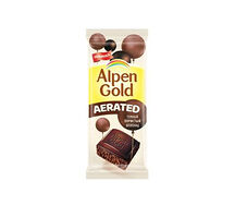 Шоколадная плитка Alpen Gold Aerated тёмный пористый шоколад