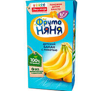 Сок Фруто Няня, банан с мякотью