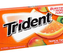 Жевательные резинки Trident Tropical Twist