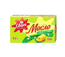 Масло Сливочное Сваля Литовское 82%