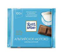 Шоколад Ritter Sport Альпийское молоко
