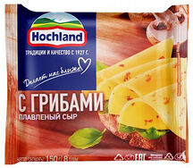 Сыр плавлавленный Hochland с грибами для чизбургеров