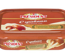 Сыр плавлавленый President с грибами