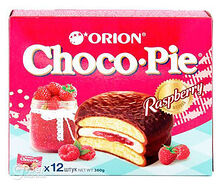 Пироженое Orion Choco Pie Малина
