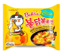 Лапша быстрого приготовления Buldak Cheese Stir Fry