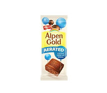Шоколадная плитка Alpen Gold Aerated молочный пористый шоколад