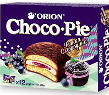 Пироженое Orion Choco Pie Чёрная смородина