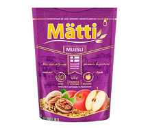 Готовый Завтрак Matti мюсли с орехом и яблоком