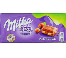 Шоколад плитка Milka Whole Hazelnuts