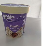 Мороженое Milka Vanilla&Chocolate Heart ведёрко