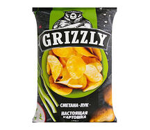 Чипсы Grizzly со вкусом сметаны и лука