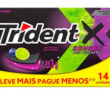 Жевательные резинки Trident X Senses Acid Blueberry