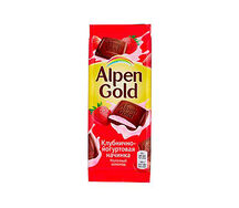 Шоколад плитка Alpen Gold Клубнично йогуртовая-начинка
