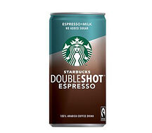 Ice Coffe Starbucks Doubleshot Espresso ו Milk No Added Sugar