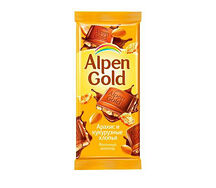 Шоколад плитка Alpen Gold Арахис и кукурузные хлопья