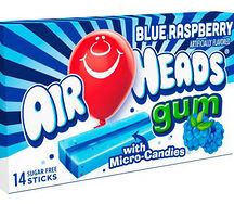 Жевательная резинка Air Heads Blue Raspberry