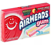 Жевательная резинка Airheads Gum Raspberry Lemonade