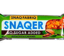 Батончик глазированный Snaqer фисташка и карамель