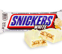 Шоколадный ботончик Snickers White