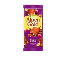Шоколад плитка Alpen Gold Фундук и изюм