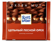 Шоколад Ritter Sport Цельный лесной орех