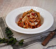 Миланская паста с курицей