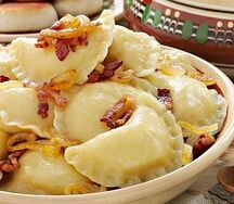 Вареники с картофелем и жареным луком