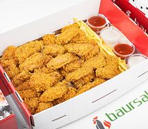 Куриные крылышки 2 кг и 100 грам фри
