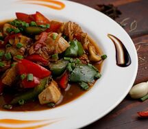 Курочка с овощами
