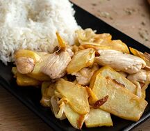 Картофель по-домашнему с курицей