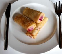 Блинчики с вишней