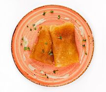 Блины с курицей и грибами