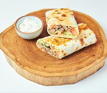 Лаваш с говядиной и сыром