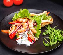 Гирос с креветкой
