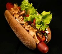 Классический хот-дог с говяжьей колбаской