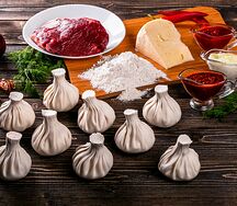 Хинкали с бараниной