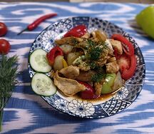 Курица с овощами