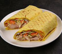 Двойная шаверма в сырном лаваше