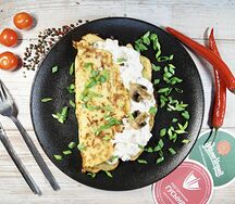 Брамборак с лососем и сыром