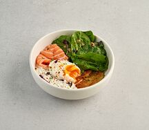 Картофельные драники с лососем