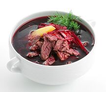 Борщ с говядиной