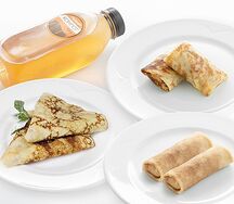 Сет из шести блинчиков и напитка