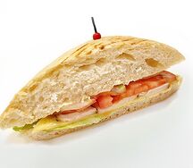 Чиабатта на гриле с курицей