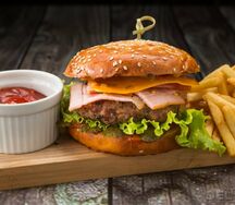 Шефбургер с куриной котлетой
