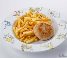 Куриная котлетка с фри