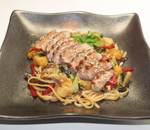 Лапша с уткой