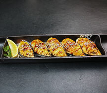 Запеченные мидии с крабом