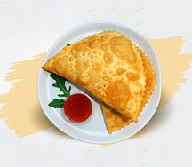 Чебурек с сыром и базиликом