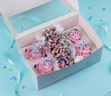 Набор капкейков с гипсофилой