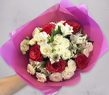 Букет из 11 роз Страстный поцелуй